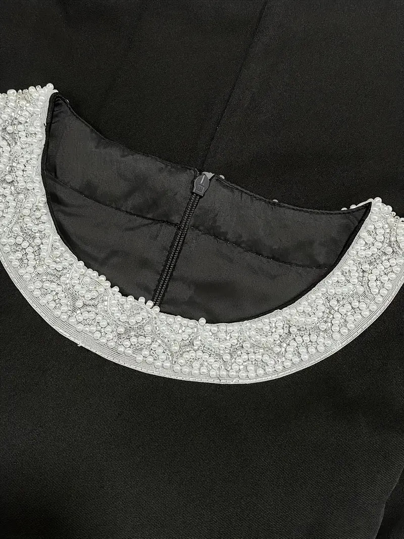 French Midi Dress - Gem Embellished Collection