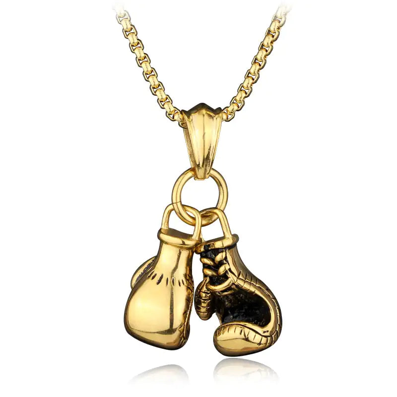 YADA Knockout Classic Boxing Gloves Necklace