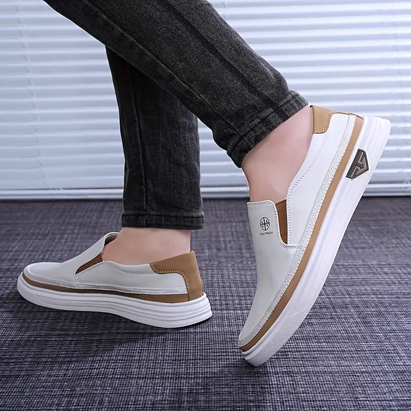 TOLYPACH Genuine Cowhide Leather Business Loafers