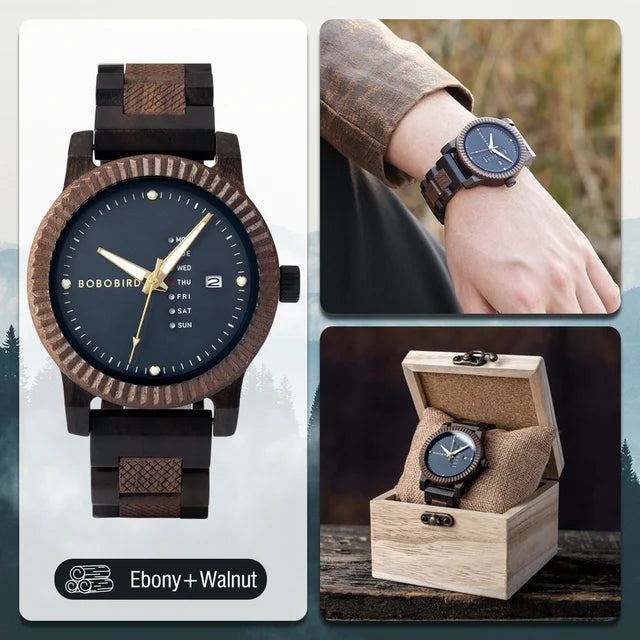 BOBO BIRD Wooden Quartz Watches