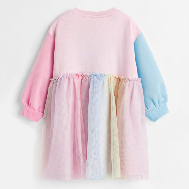 Panda Rainbow Fleece Dress