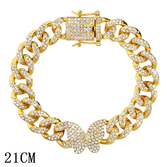 Iced Out Rhinestone Chain Bracelet