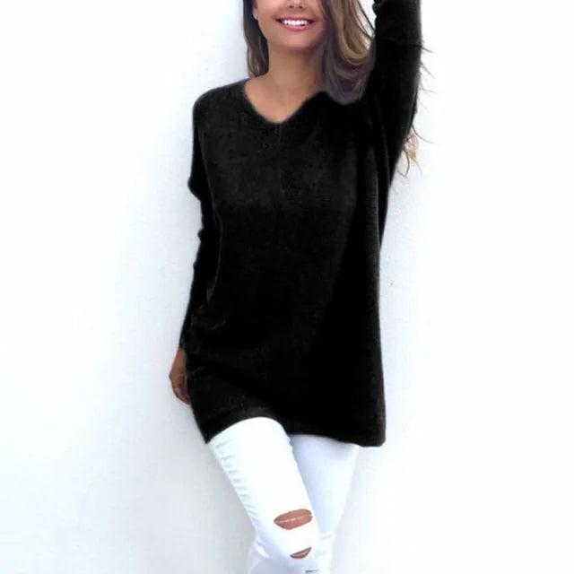 Cashmere Feel Longline Sweater