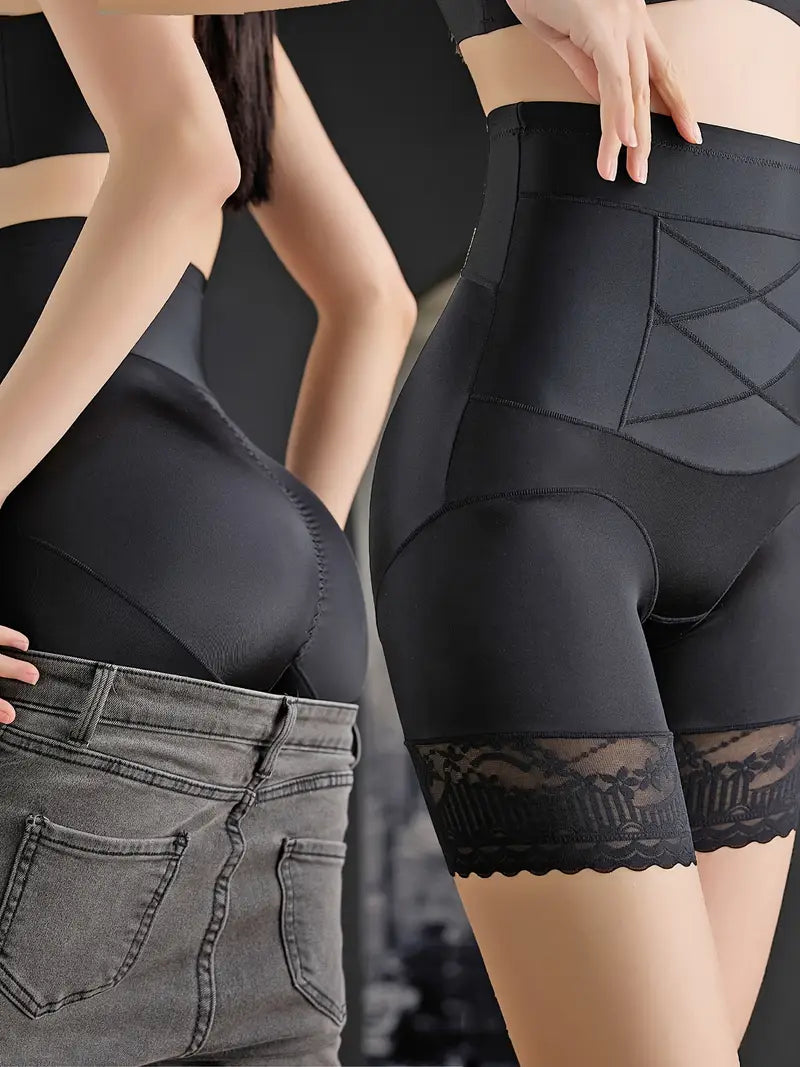 High-Waisted Tummy Control Shapewear Shorts