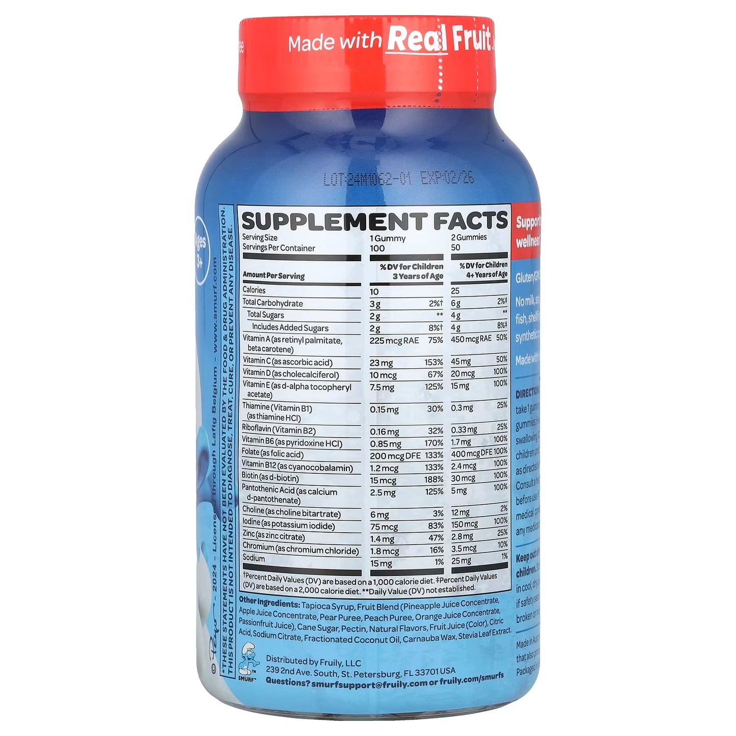 The Smurfs, Kids Berry Gummy Supplements