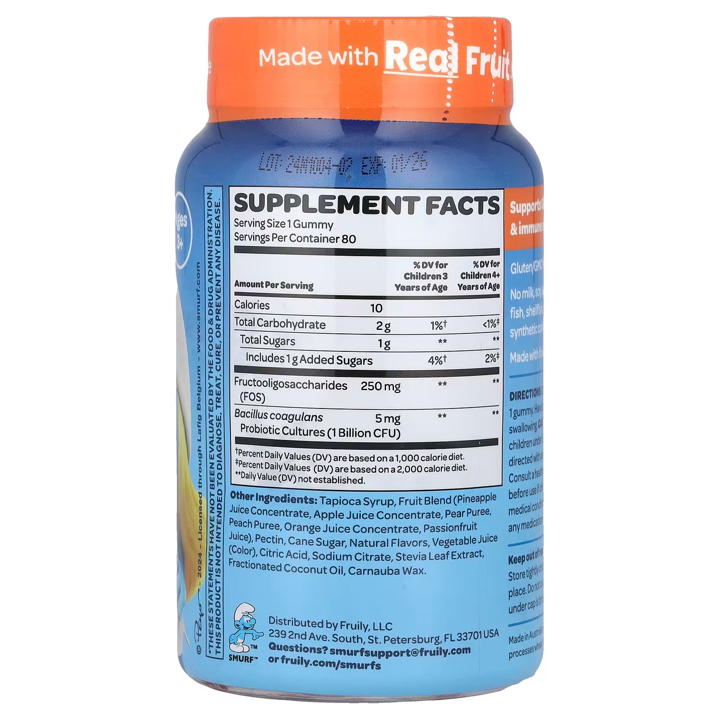 The Smurfs, Kids Berry Gummy Supplements