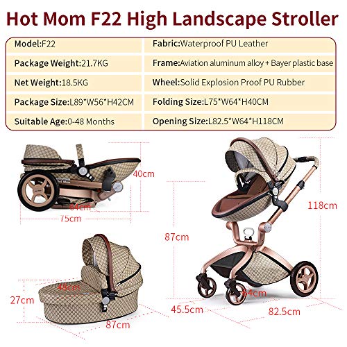 Hot Mom Luxury Convertible Baby Strollers ❤︎