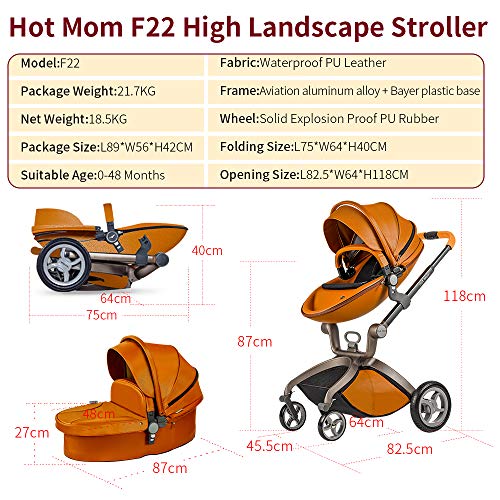 Hot Mom Luxury Convertible Baby Strollers ❤︎