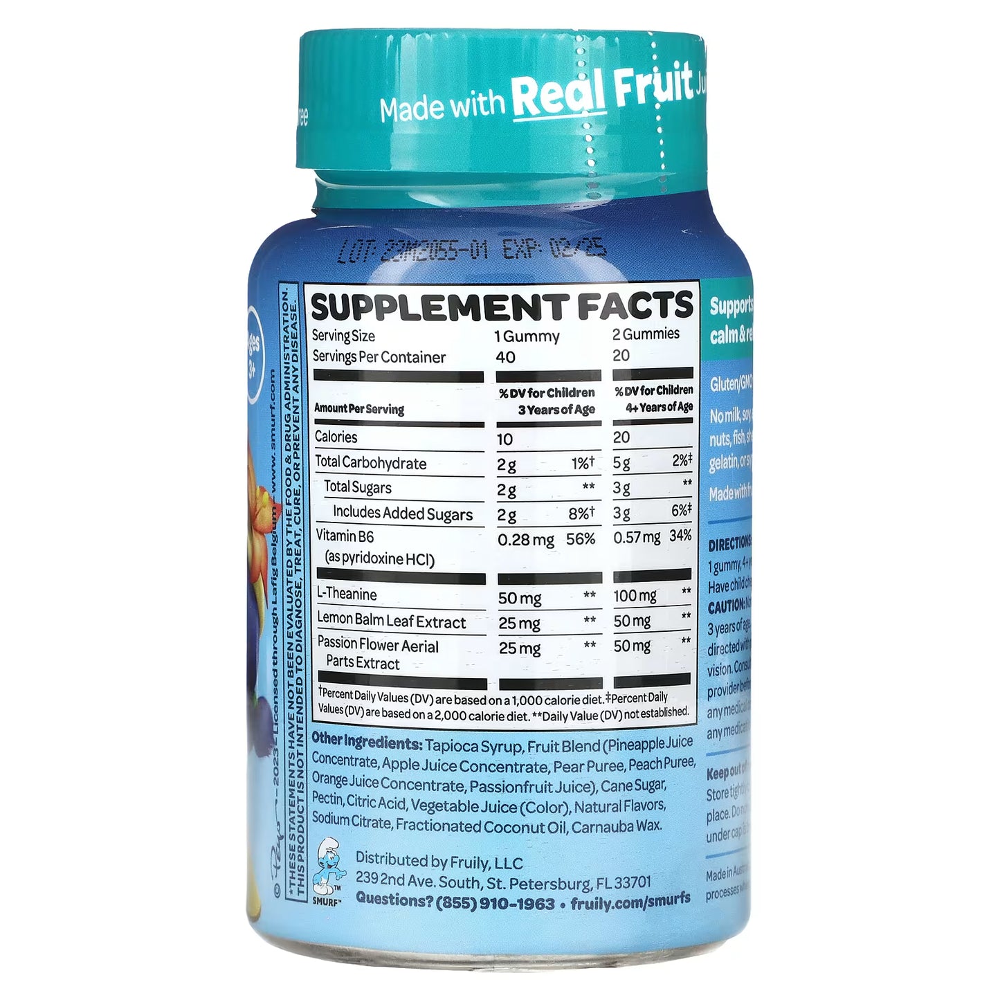 The Smurfs, Kids Berry Gummy Supplements