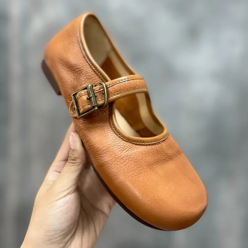 Mary Jane Classic Leather Flats
