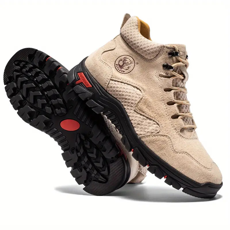 FLYLAND Handmade Genuine Pig Leather Ankle Chukka Boots