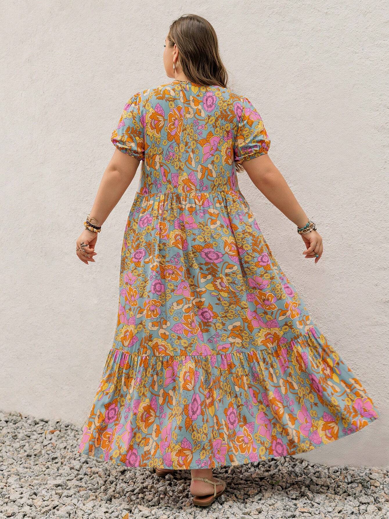 Rustty Dustty Plus Size Viscose Boho Dress