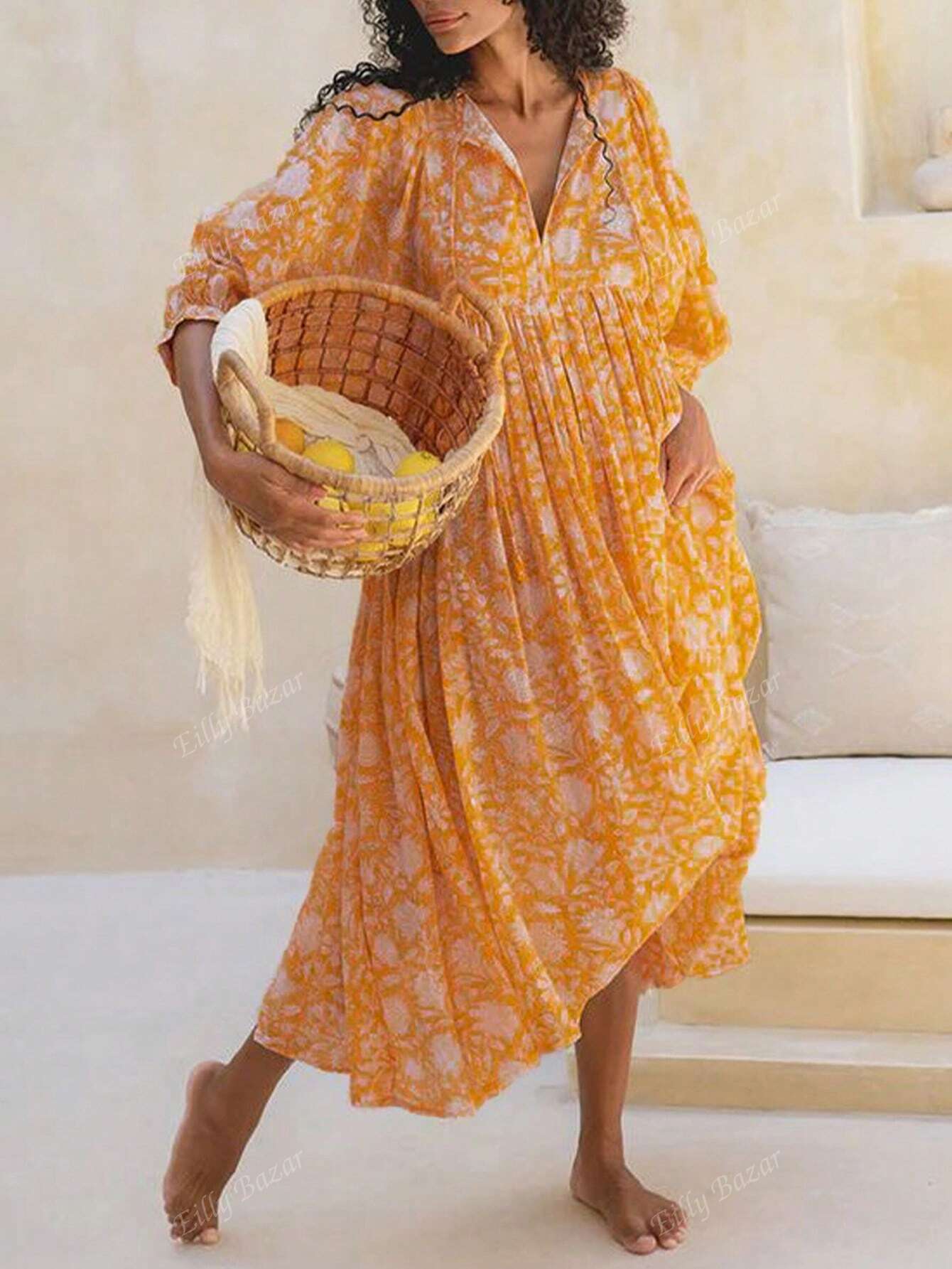 Eilly Bazar Viscose Printed Dress