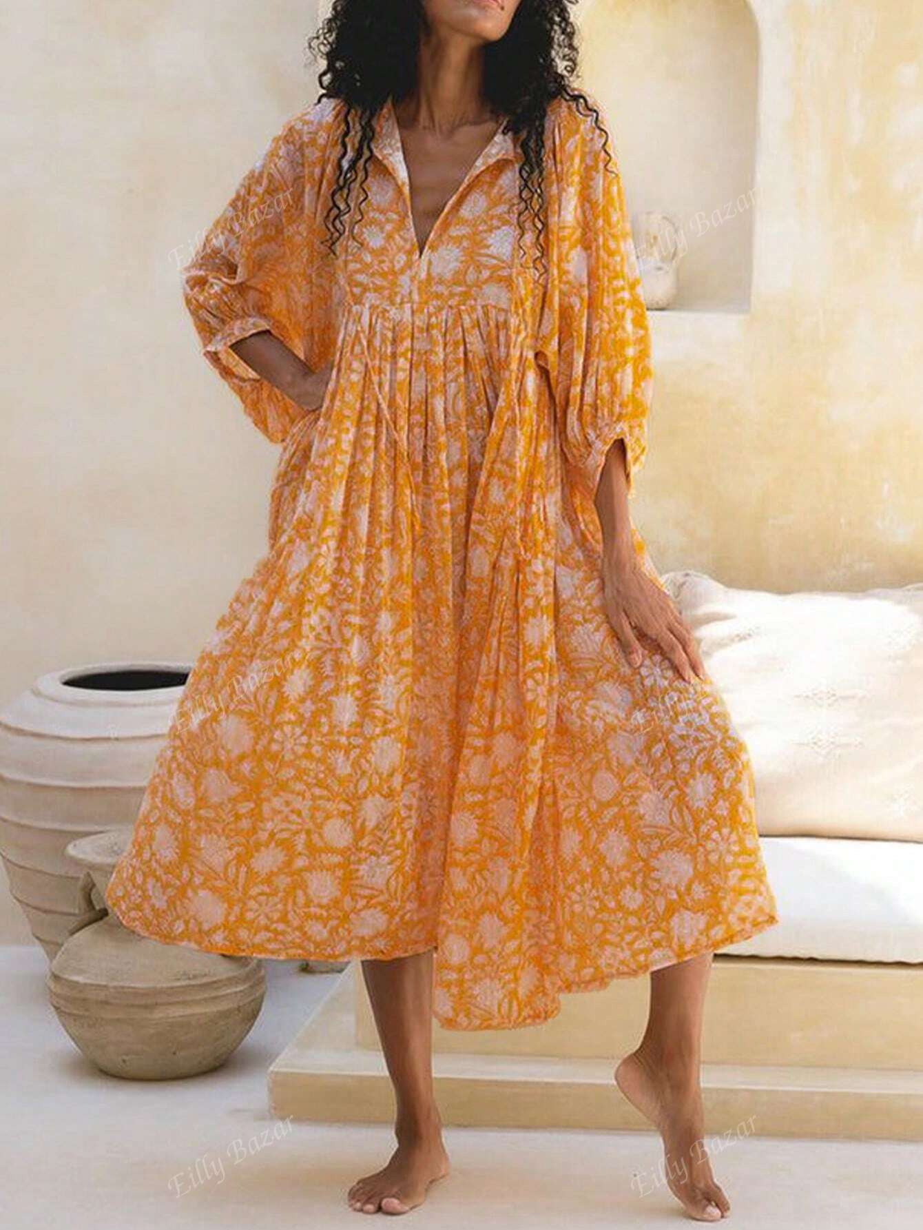 Eilly Bazar Viscose Printed Dress