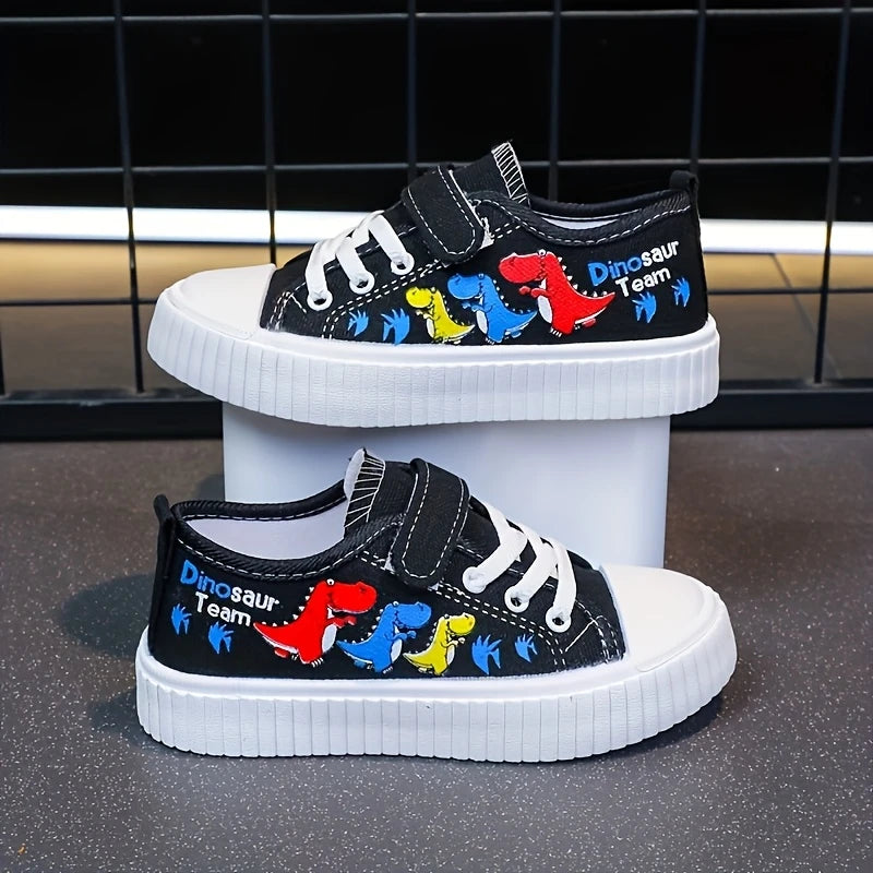 Dinosaur Canvas Low Top Sneakers