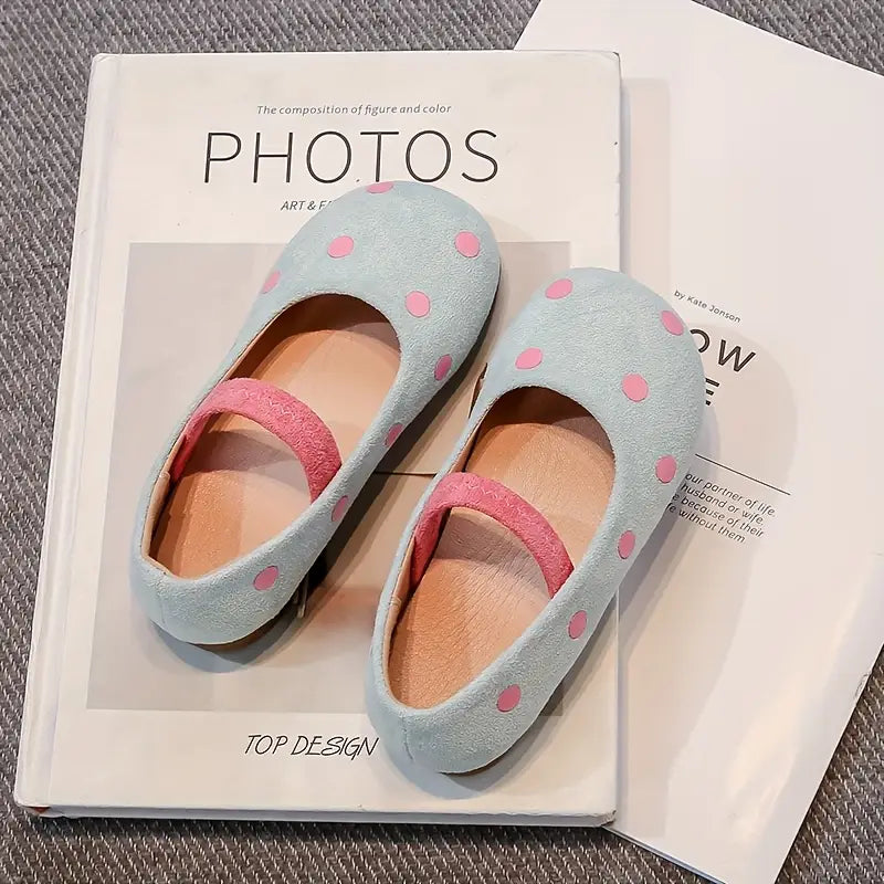 Honey Girl Polka Dot Ballet Shoes