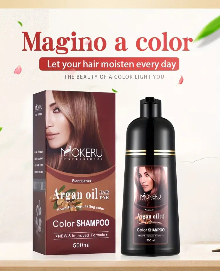 MOKERU Argan Oil Hair Color Shampoo