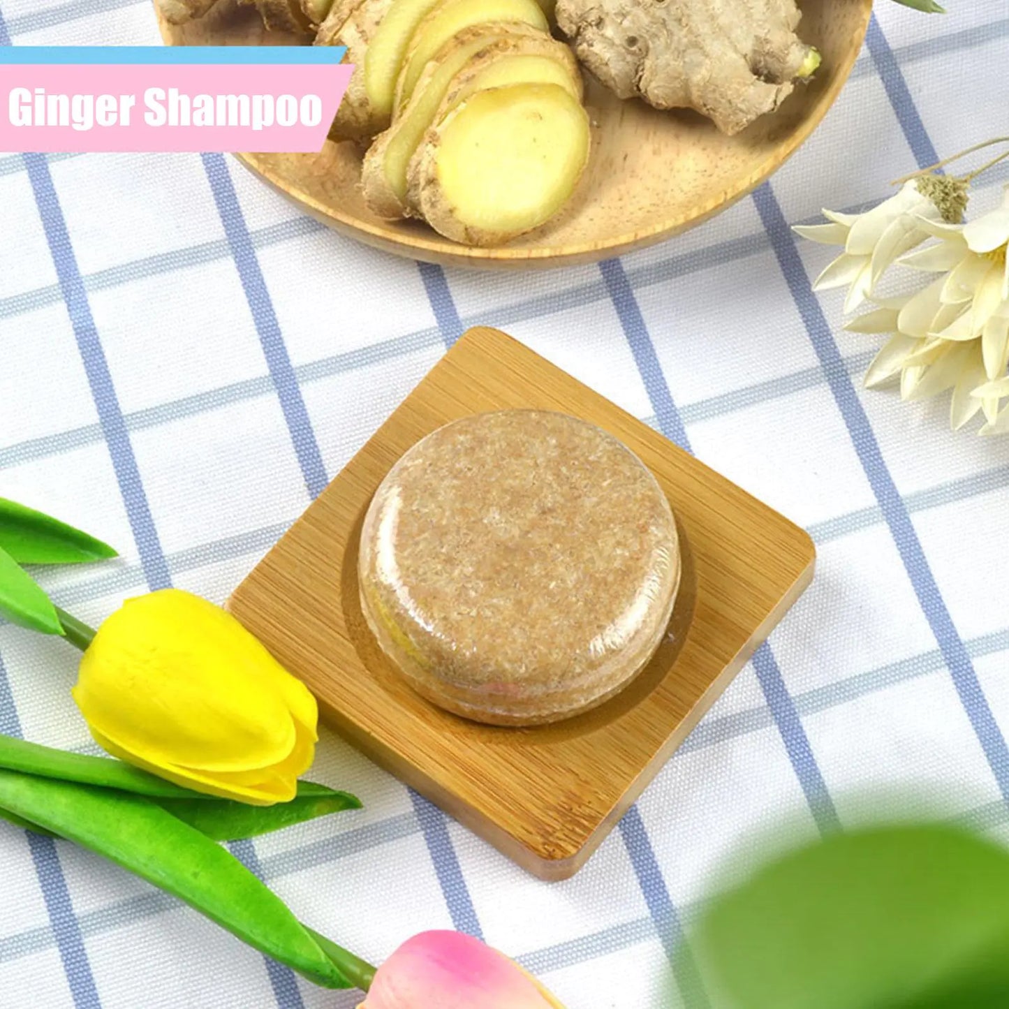 Ginger and Polygonum Hair Growth Shampoo Soap