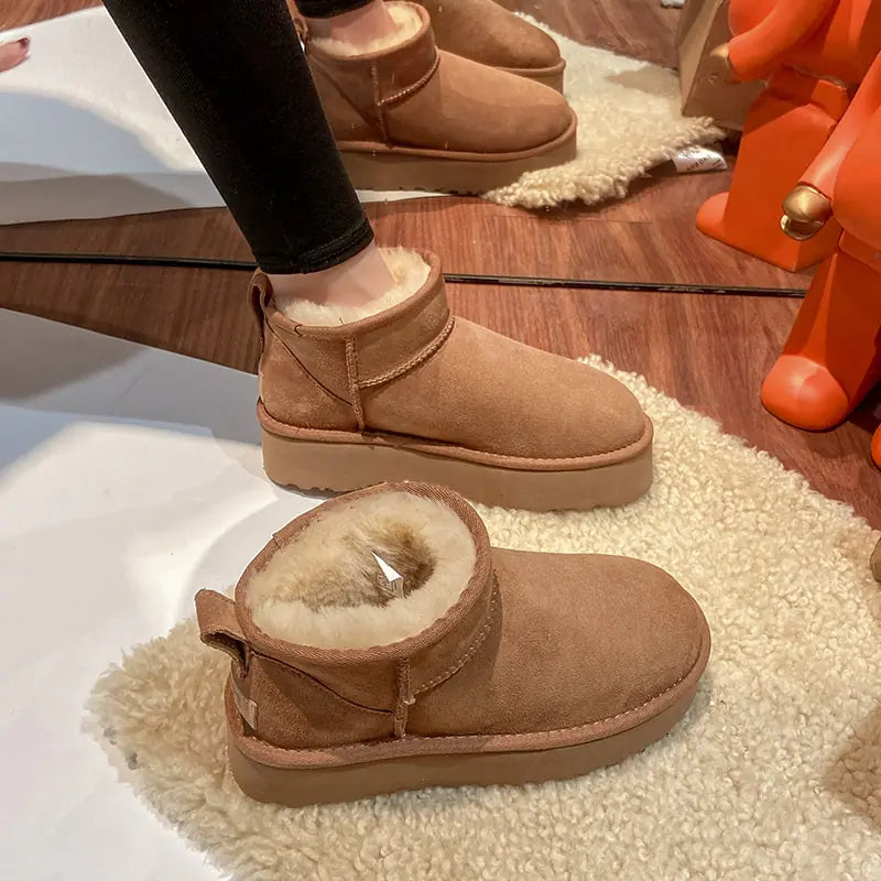 Sheepskin Anti-Skid Snow Boots