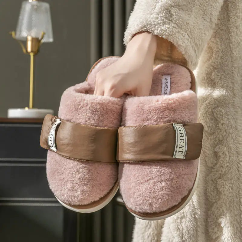 Velvet Cotton Slippers