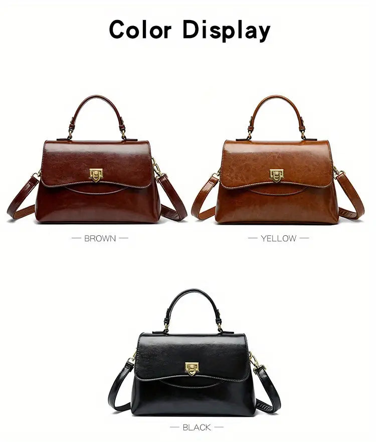 2025 New Vintage Retro Wax Leather Messenger Bags