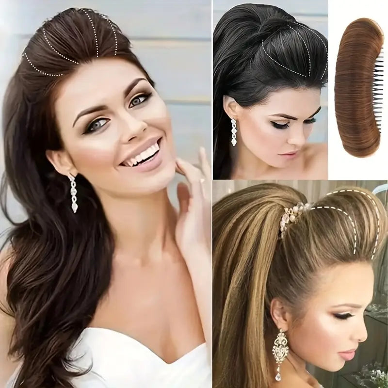 Hair Volumizing Updo Buns Hair Clip Comb