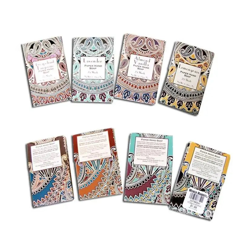Paper Hand Soap Sheets (4 Packets x 25 Sheets)