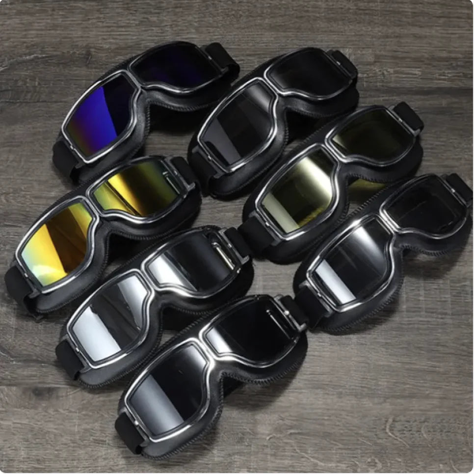 Harley Motorcycle Helmet Aviator Goggles