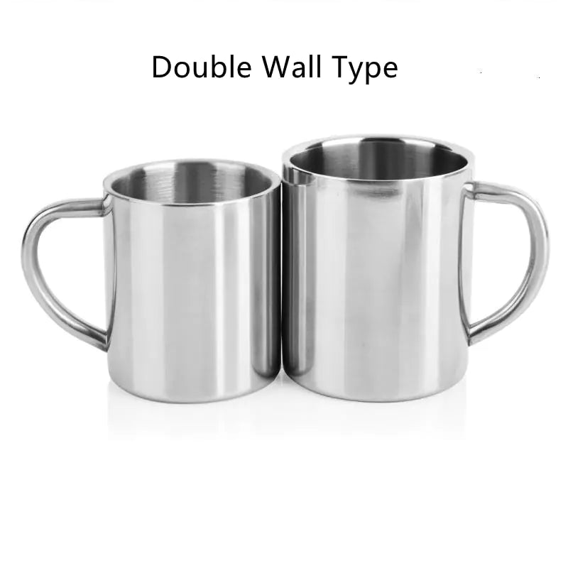 Double Wall Stainless Steel Coffee Mugs