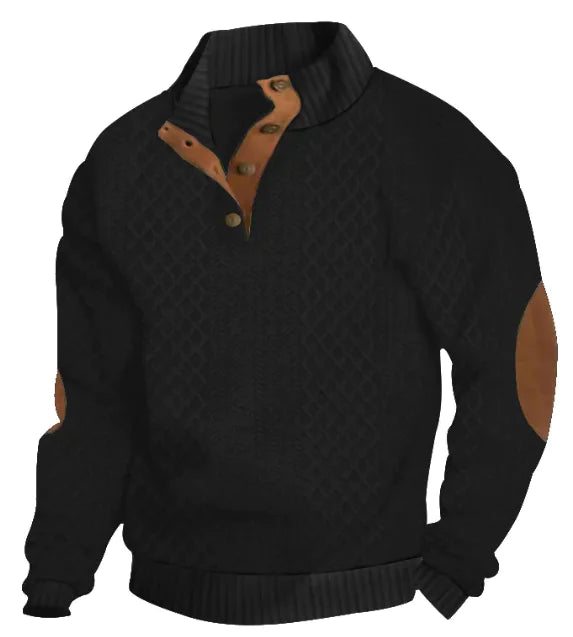 Classic Jacquard Pullover Sweatshirt