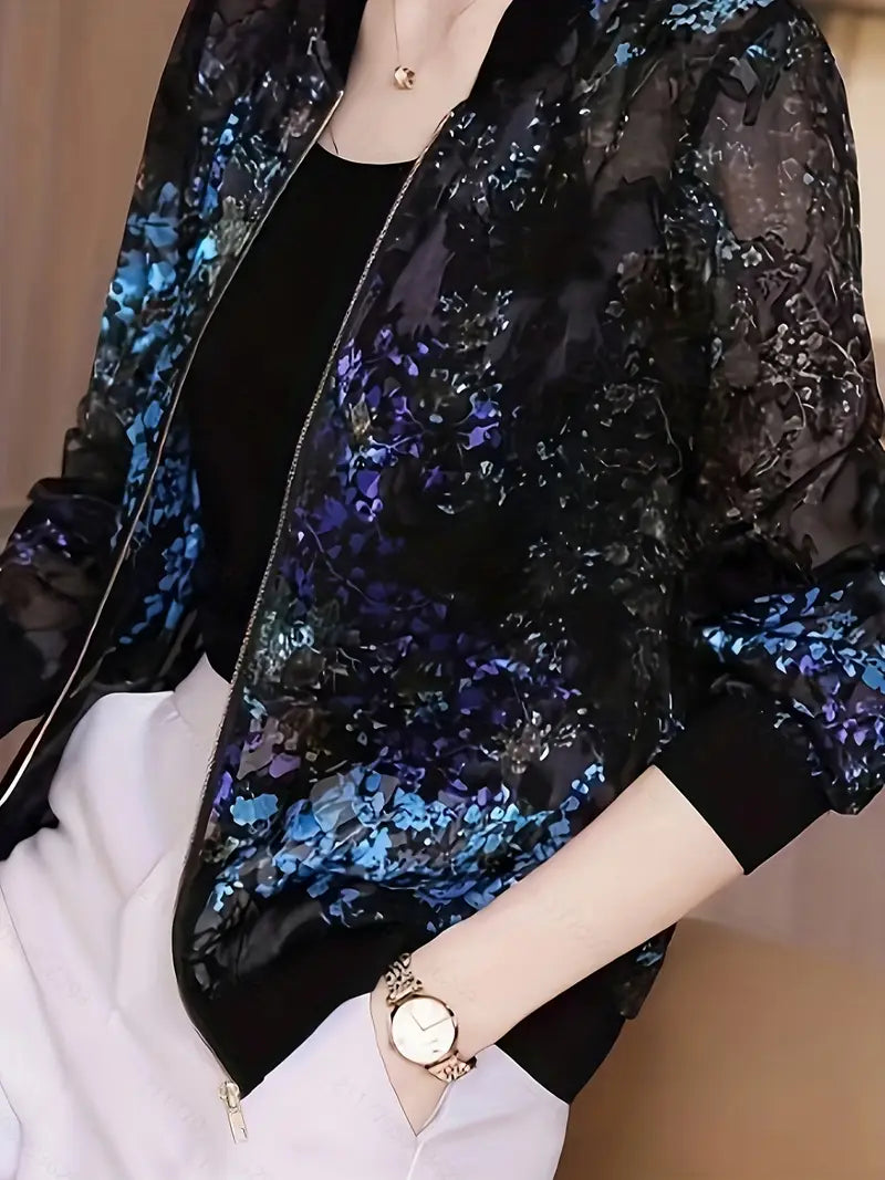 Chiffon Bomber Jackets
