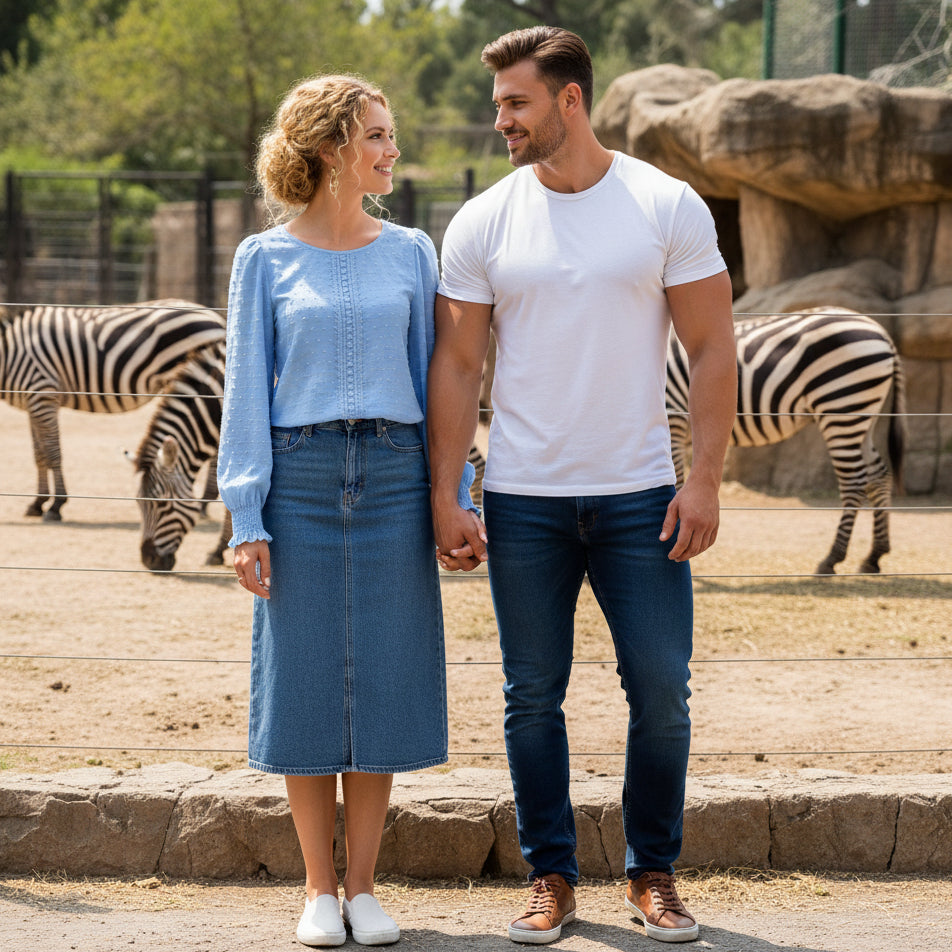 Polka Dot Lace Lantern Sleeve Top