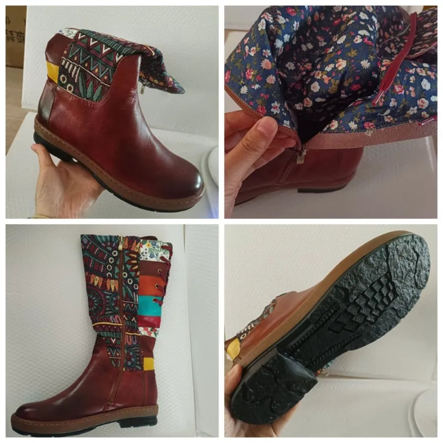 Handmade Genuine Leather Bohemian Long Boots