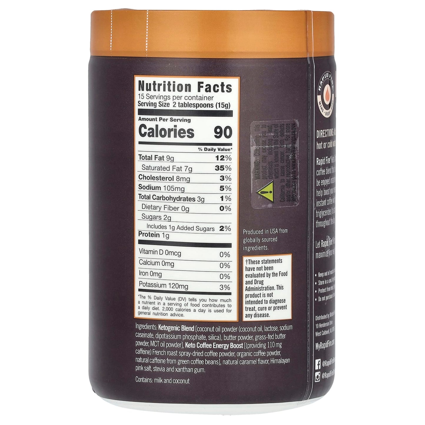 RAPIDFIRE Keto Coffee