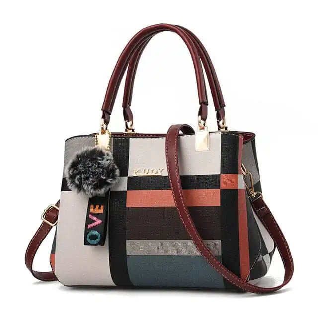 Plaid Colorblock Handbags
