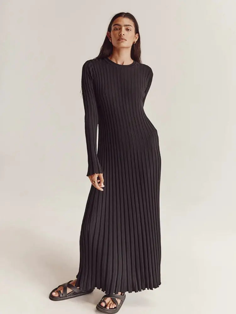 Ribbed Knit Maxi Dresses