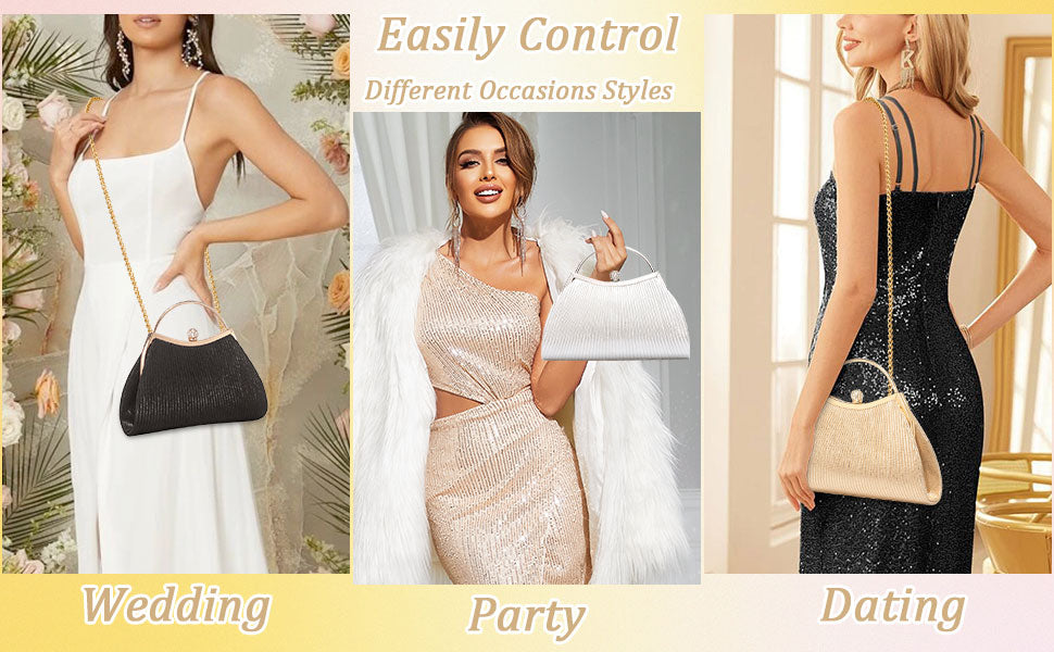 Kiss Lock Clutch Evening Bags