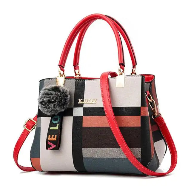 Plaid Colorblock Handbags
