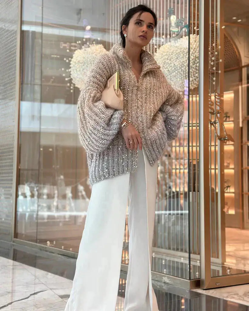 Elegant Sequin Sweater