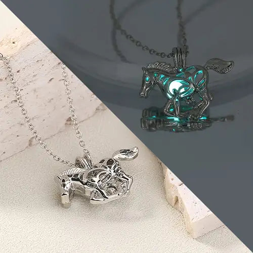 Luminous Horse Necklace