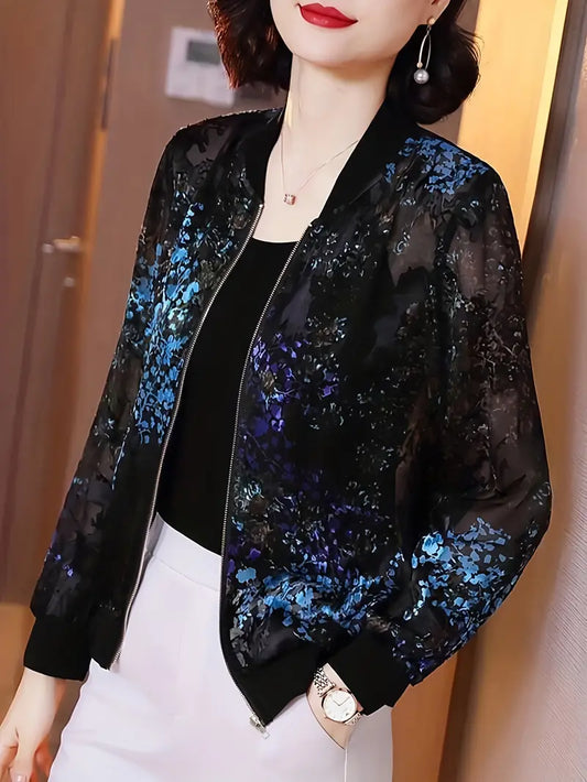Chiffon Bomber Jackets