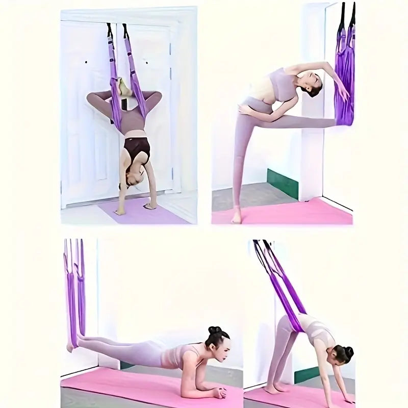 Aerial Yoga Hammock with Resistance Bands