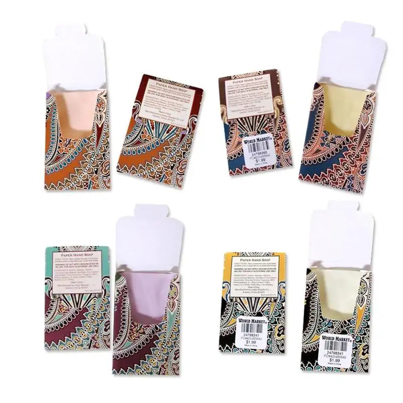 Paper Hand Soap Sheets (4 Packets x 25 Sheets)