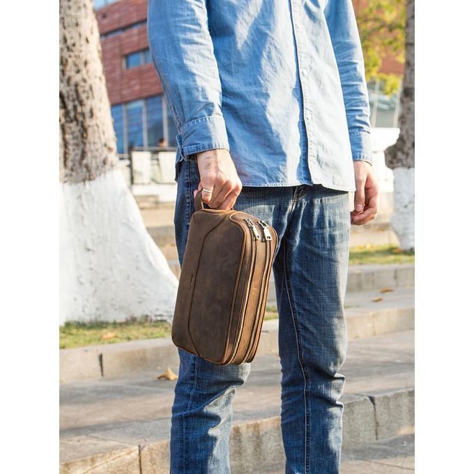 Crazy Horse Cowhide Organizer Bag