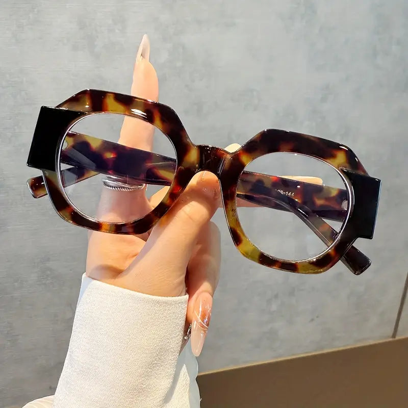 Ohemado Retro Flat-Top Round Designer Sunglasses