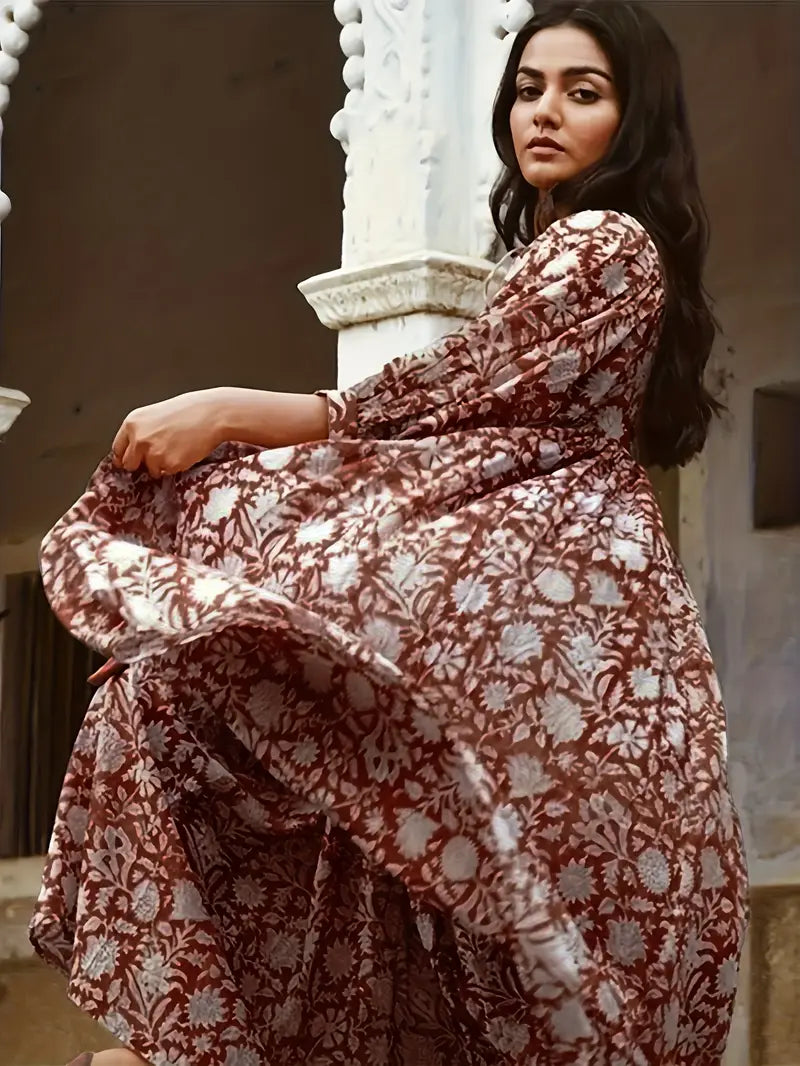 Eilly Bazar Viscose Printed Dress