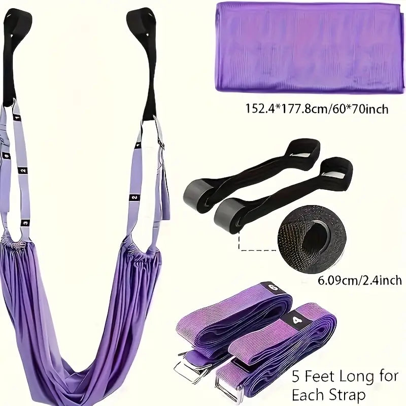 Aerial Yoga Hammock with Resistance Bands