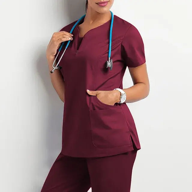 Infinity Double Pocket Short Sleeve Top Medical Scrubs