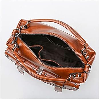 Patina Oil Wax Vegan Leather Crossbody Bag