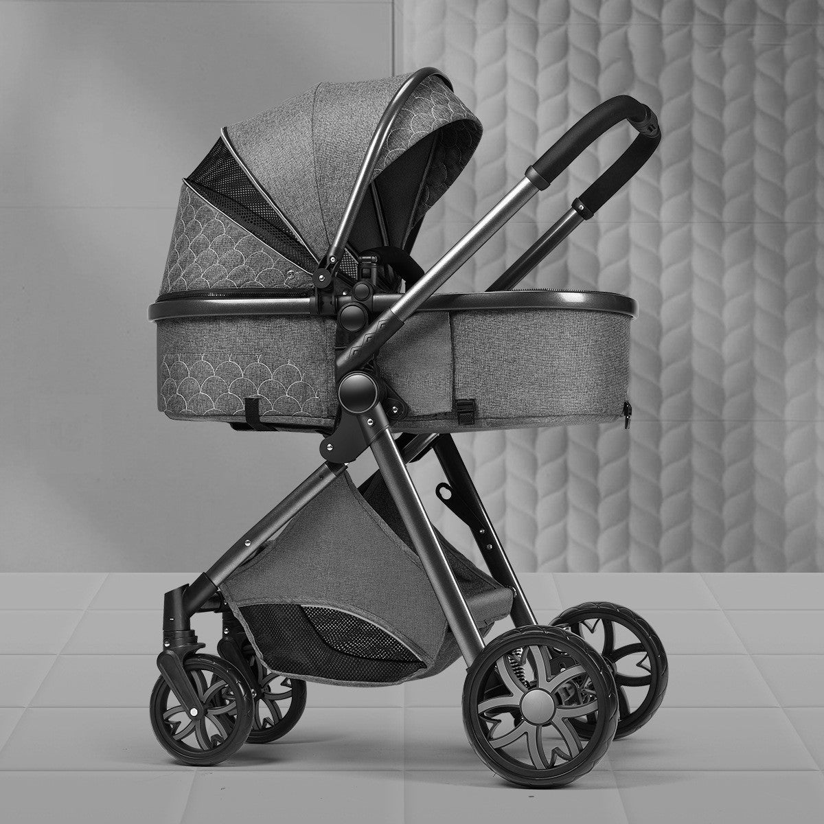 Stylish High View Lightweight 3 in 1 Pram and Strollers